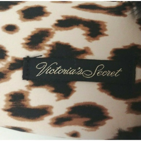 Victoria Secret Champagne Leopard Slippers Size Small 8 Never Worn - Picture 8 of 10